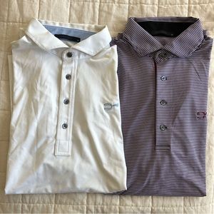 Two lightweight golf polos in great condition